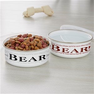 Doggie Delights Personalized Enamel Dog Bowls