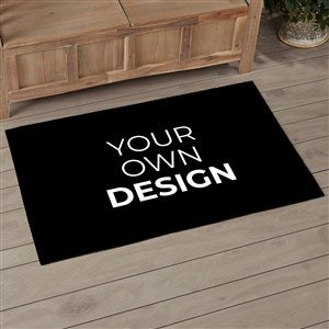 Design Your Own Personalized 2.5’ x 4’ Area Rug- Black - 33964-BL