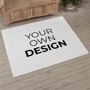 Design Your Own Personalized 48quot; x 60quot; Area Rug- White - 33965-W