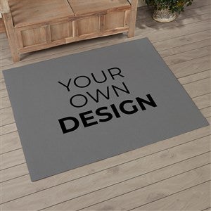 Design Your Own Personalized 48quot; x 60quot; Area Rug- Grey - 33965-GR