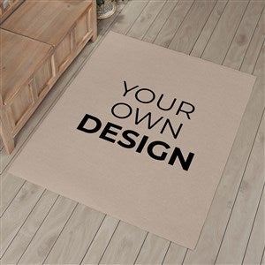 Design Your Own Personalized 48quot; x 60quot; Area Rug- Tan - 33965-T