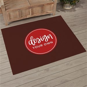 Design Your Own Personalized 48quot; x 60quot; Area Rug- Brown - 33965-BR