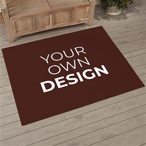 Design Your Own Personalized 48quot; x 60quot; Area Rug- Brown - 33965-BR