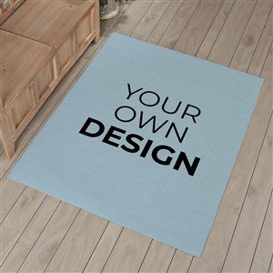 Design Your Own Personalized 48quot; x 60quot; Area Rug- Slate Blue - 33965-SB