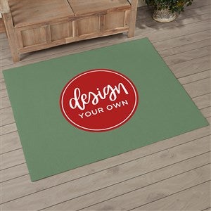 Design Your Own Personalized 48quot; x 60quot; Area Rug- Sage Green - 33965-SG