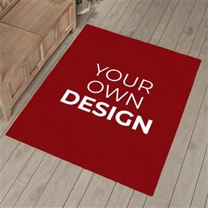 Design Your Own Personalized 48quot; x 60quot; Area Rug- Burgundy - 33965-BU