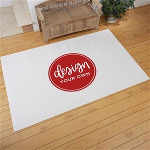 Design Your Own Personalized 60quot; x 96quot; Area Rug- White - 33966-W