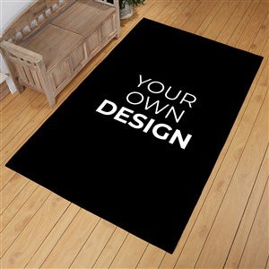 Design Your Own Personalized 60quot; x 96quot; Area Rug- Black - 33966-BL