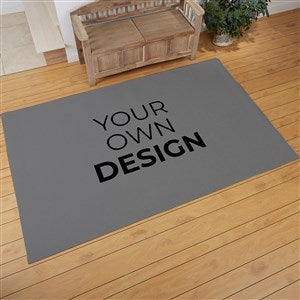 Design Your Own Personalized 60quot; x 96quot; Area Rug- Grey - 33966-GR