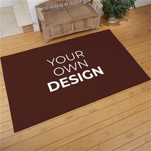 Design Your Own Personalized 60quot; x 96quot; Area Rug- Brown - 33966-BR