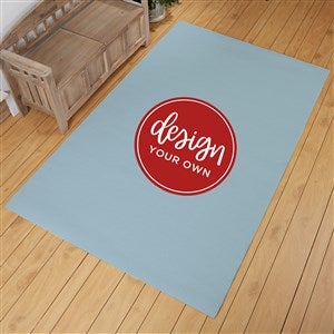 Design Your Own Personalized 60quot; x 96quot; Area Rug- Slate Blue - 33966-SB