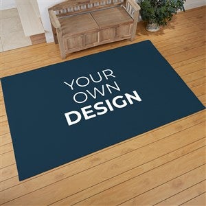 Design Your Own Personalized 60quot; x 96quot; Area Rug- Navy Blue - 33966-NB