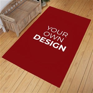 Design Your Own Personalized 60quot; x 96quot; Area Rug- Burgundy - 33966-BU