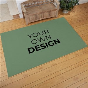 Design Your Own Personalized 60quot; x 96quot; Area Rug- Sage Green - 33966-SG