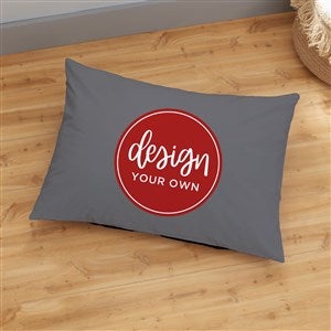 Design Your Own Personalized 22quot; x 30quot; Floor Pillow- Grey - 33969-GR