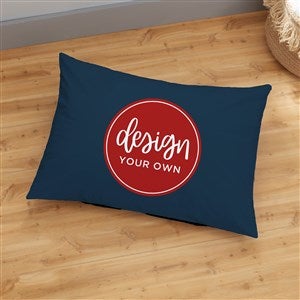 Design Your Own Personalized 22quot; x 30quot; Floor Pillow- Navy Blue - 33969-NB
