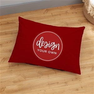 Design Your Own Personalized 22quot; x 30quot; Floor Pillow- Burgundy - 33969-BU