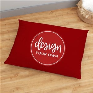 Design Your Own Personalized 30quot; x 40quot; Floor Pillow- Burgundy - 33970-BU