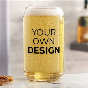 Design Your Own Personalized 16oz. Beer Can Glass - 33981