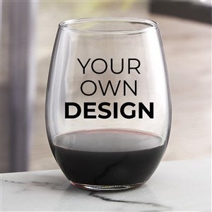 Design Your Own Personalized 21 oz. Stemless Wine Glass - 33983