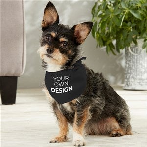 Design Your Own Personalized Small Dog Bandana- Black - 33987-B