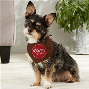 Design Your Own Personalized Small Dog Bandana- Brown - 33987-BR