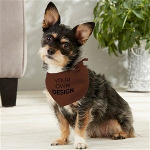 Design Your Own Personalized Small Dog Bandana- Brown - 33987-BR