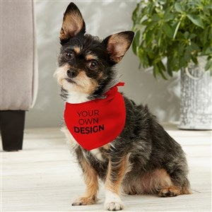 Design Your Own Personalized Small Dog Bandana- Red - 33987-R