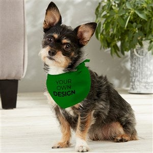 Design Your Own Personalized Small Dog Bandana- Green - 33987-GR