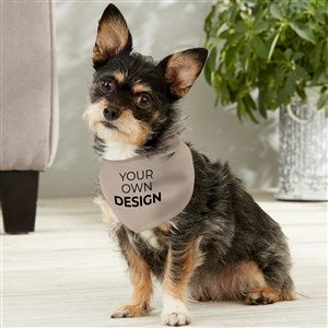 Design Your Own Personalized Small Dog Bandana- Tan - 33987-T