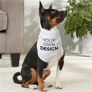 Design Your Own Personalized Medium Dog Bandana- White - 33988-W