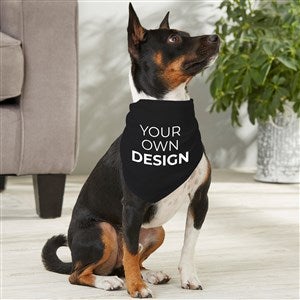 Design Your Own Personalized Medium Dog Bandana- Black - 33988-B