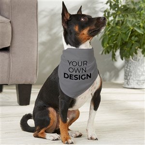 Design Your Own Personalized Medium Dog Bandana- Grey - 33988-G