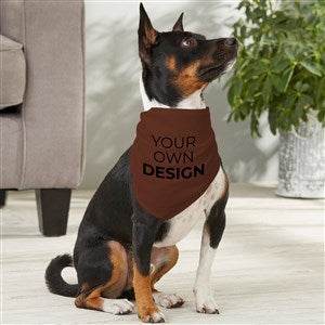 Design Your Own Personalized Medium Dog Bandana- Brown - 33988-BR