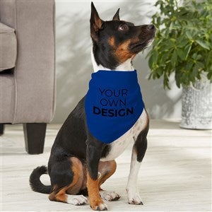 Design Your Own Personalized Medium Dog Bandana- Blue - 33988-BL