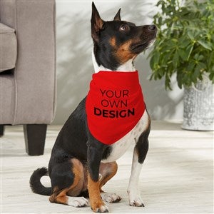 Design Your Own Personalized Medium Dog Bandana- Red - 33988-R