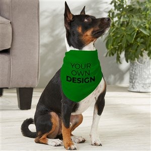 Design Your Own Personalized Medium Dog Bandana- Green - 33988-GR