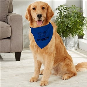 Design Your Own Personalized Large Dog Bandana- Blue - 33989-BL