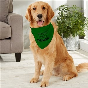 Design Your Own Personalized Large Dog Bandana- Green - 33989-GR