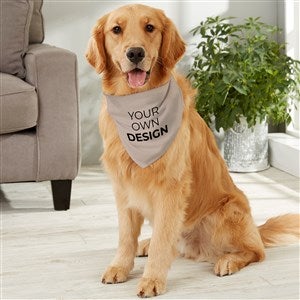 Design Your Own Personalized Large Dog Bandana- Tan - 33989-T