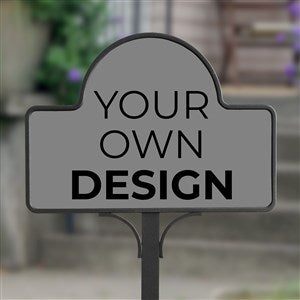 Design Your Own Personalized Magnetic Garden Sign- Grey - 34011-G