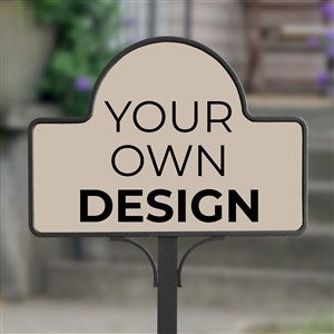 Design Your Own Personalized Magnetic Garden Sign- Tan - 34011-T