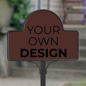 Design Your Own Personalized Magnetic Garden Sign- Brown - 34011-BR