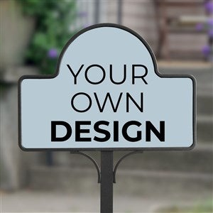 Design Your Own Personalized Magnetic Garden Sign- Slate Blue - 34011-SB