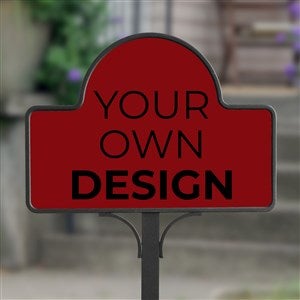 Design Your Own Personalized Magnetic Garden Sign- Burgundy - 34011-BU