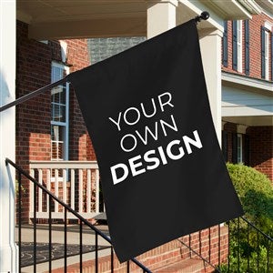 Design Your Own Personalized House Flag- Black - 34013-B