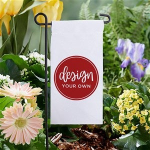 Design Your Own Personalized Mini Garden Flag- White - 34014-W