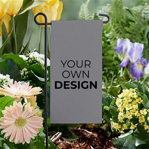 Design Your Own Personalized Mini Garden Flag- Grey - 34014-G