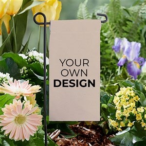 Design Your Own Personalized Mini Garden Flag- Tan - 34014-T