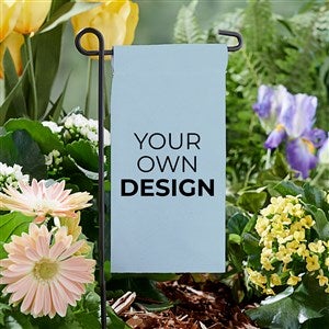 Design Your Own Personalized Mini Garden Flag- Slate Blue - 34014-SB